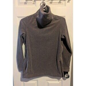 Nike Sweater Purple Plum Women's M Active Funnel Neck Fleece Run Track 885418